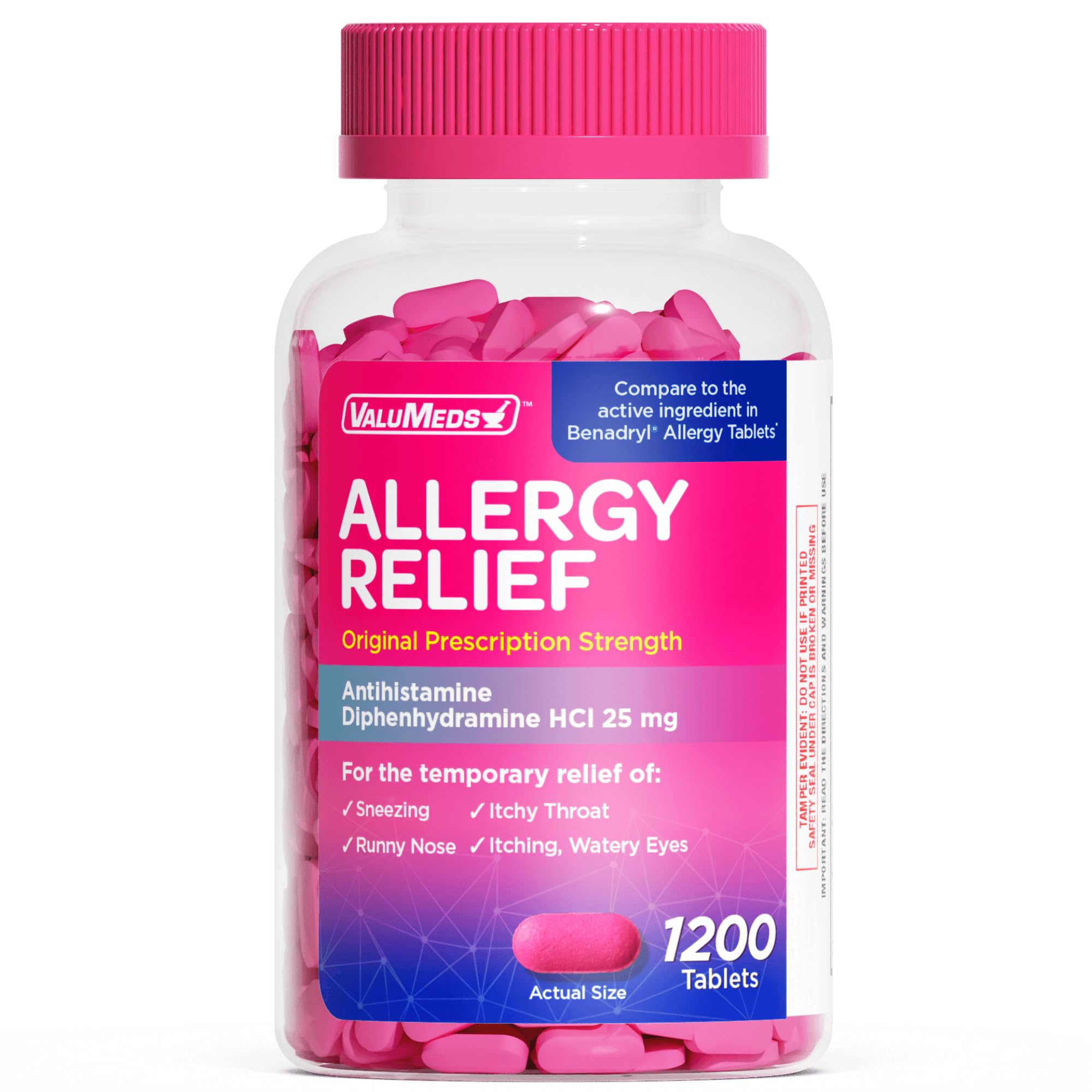 ValuMeds Diphenhydramine 600 ct