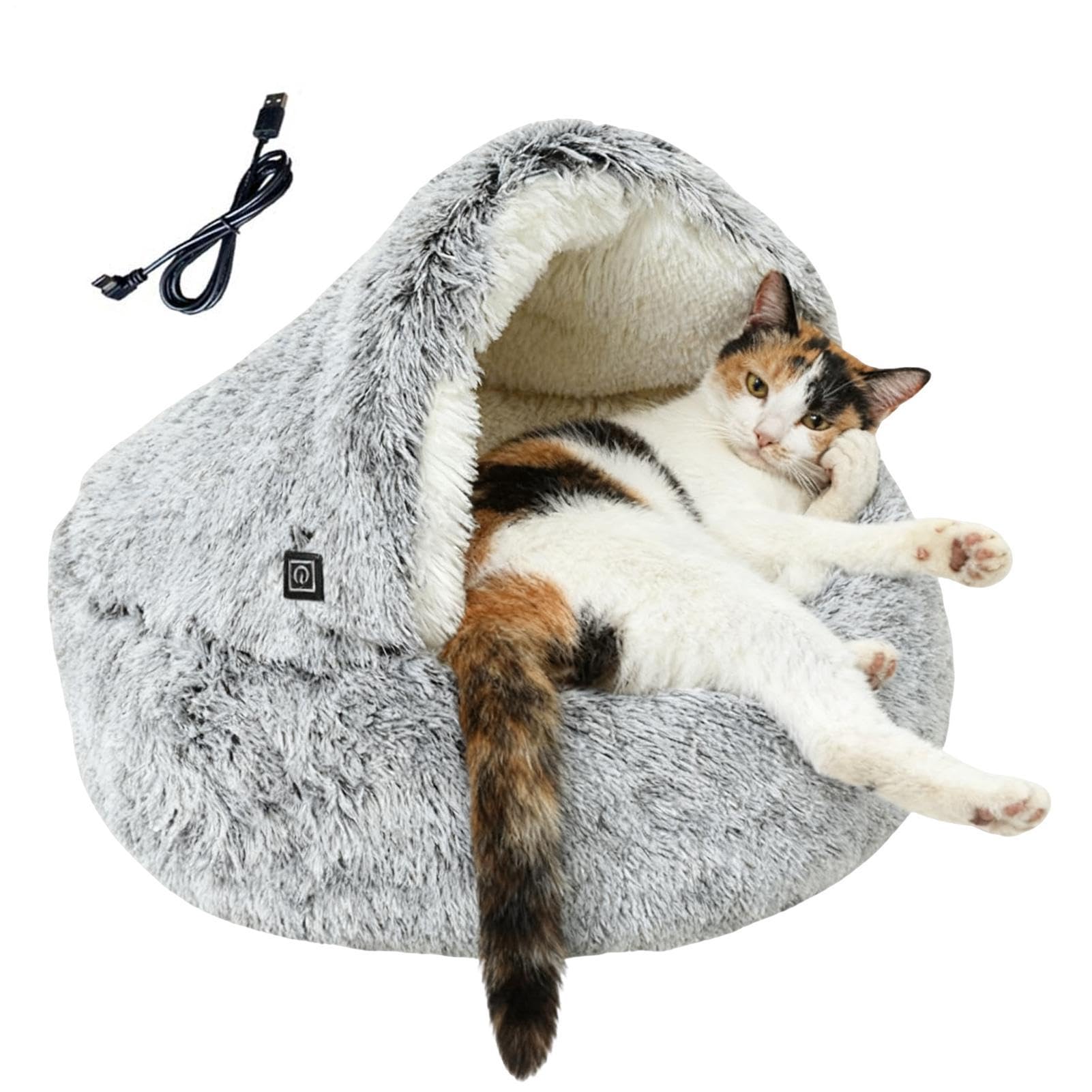 Cestello riscaldante per animali - Casa d'inverno per gattini | di sonno caldo per gatto,per freddo casa ufficio camera da sonno recupero rifugio veterinario