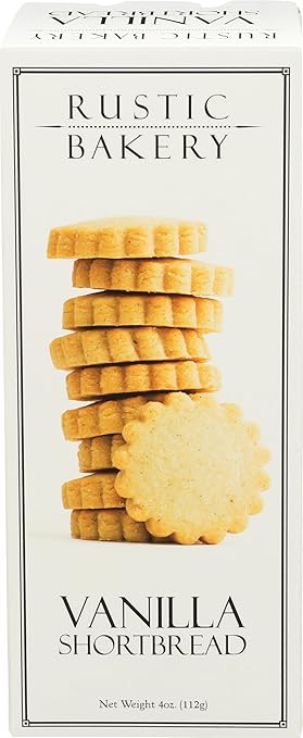 Rustic Bakery, Cookie Vanilla Shortbread, 4 Ounce