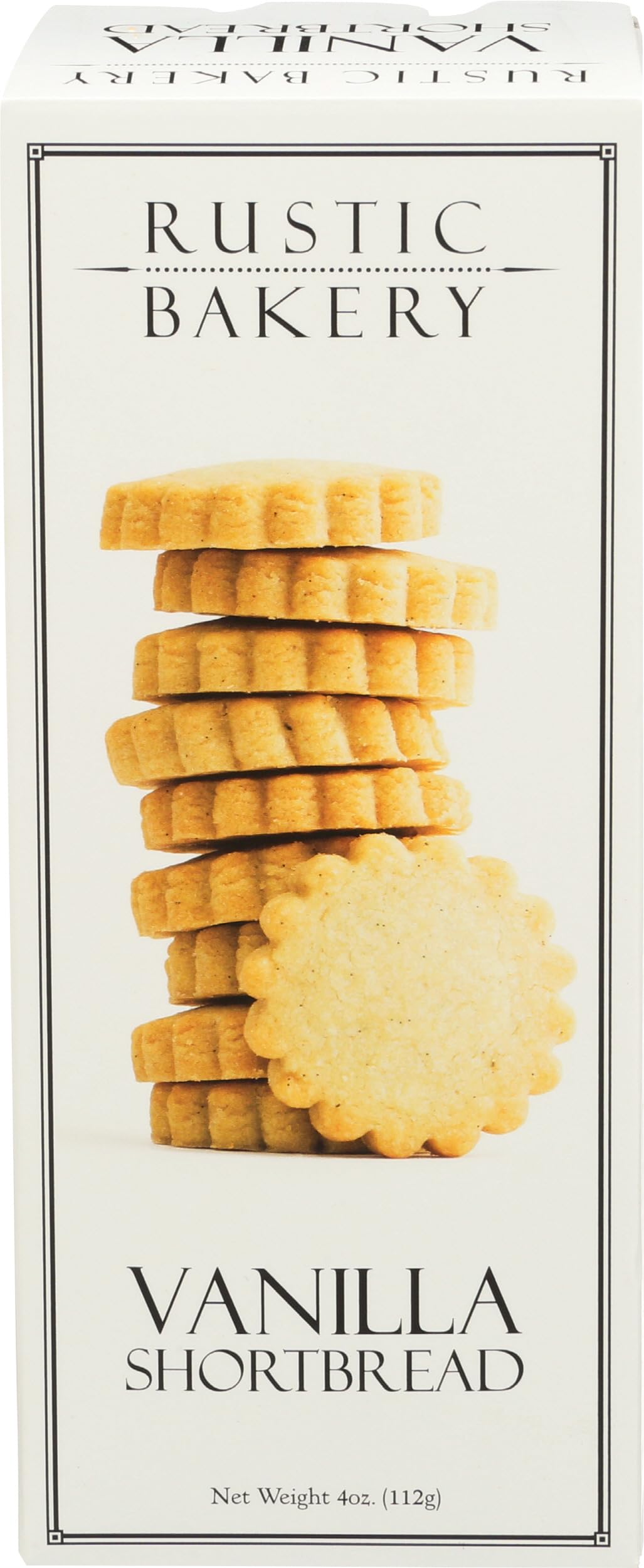 Rustic Bakery Handmade Cookies, Tahitian Vanilla Bean Shortbread, 4 oz