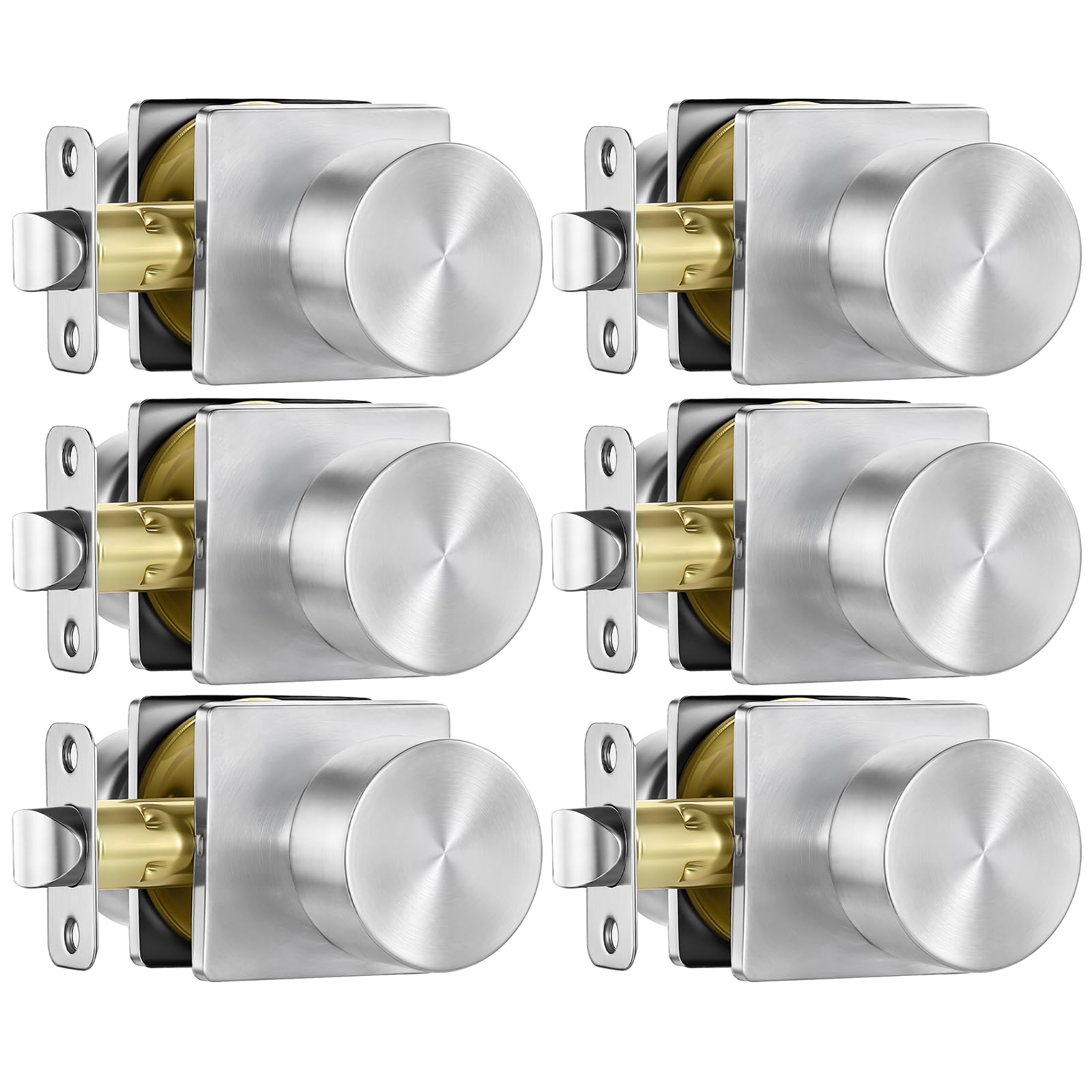 Black Privacy Door Knobs - 10 Pack -10 Black Privacy Door Knobs - 10 Pack -10
