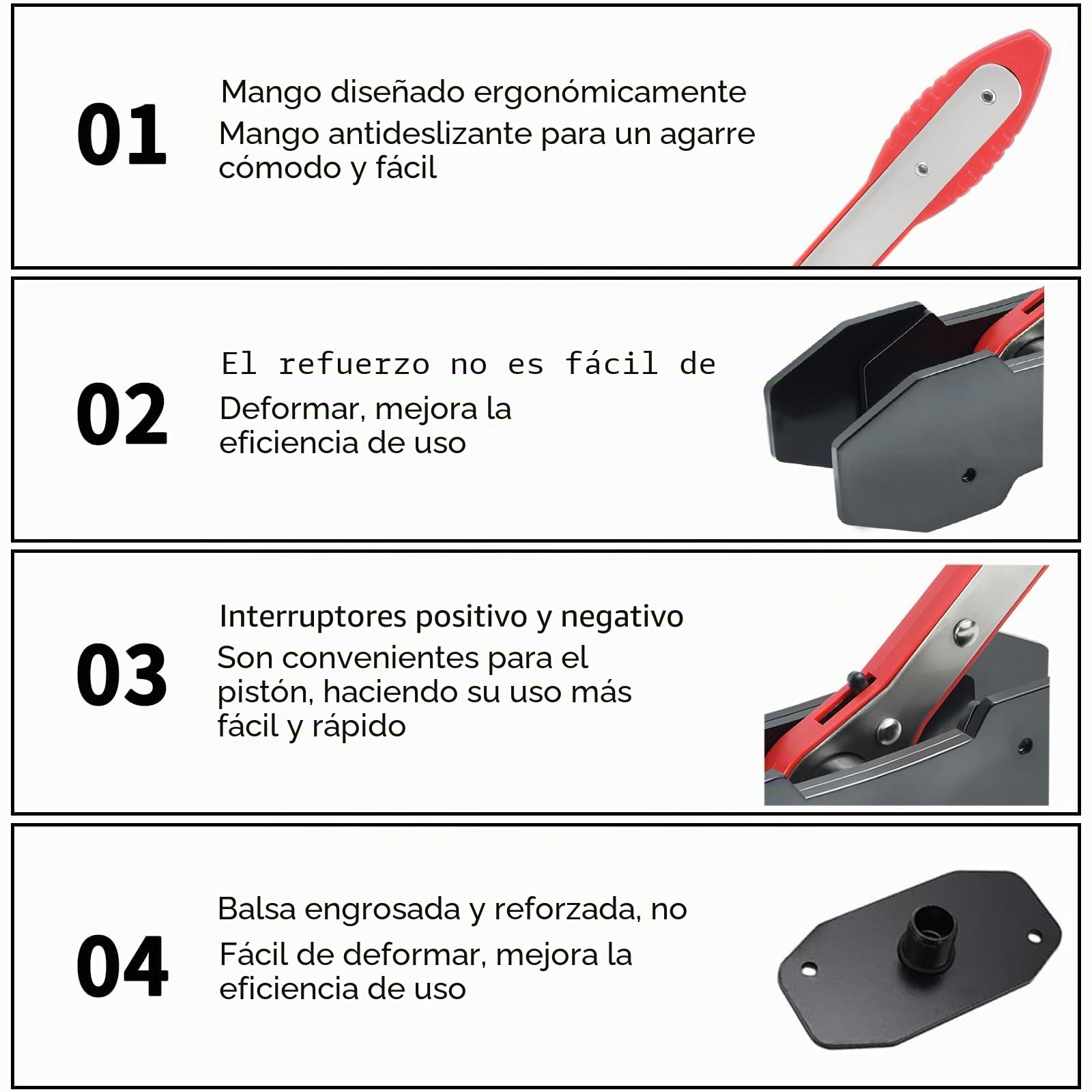 Prensa Pinza Freno Trinquete,360 ​​°Prensa De Pinza De Freno, Esparcidor PistóN Freno Trinquete,Herramienta Pinza Freno Trinquete,Llave para Compresor De PistóN De Freno (Rojo)