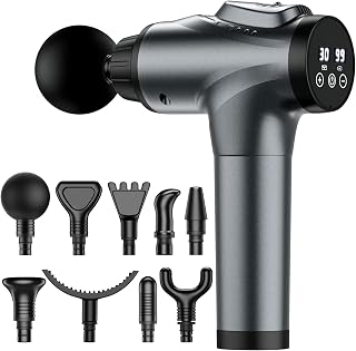 APHERMA Massage Gun X8-G: Deep Tissue Percussion Massager with 30 Speeds, 9 Heads for Athletes Pain Relief