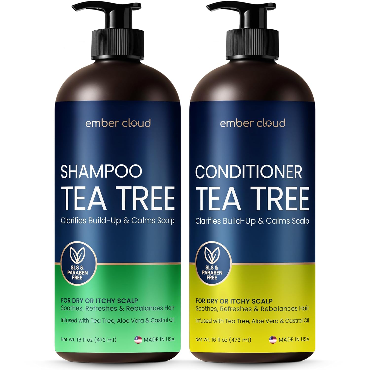 Tea Tree Rosemary Shampoo and Conditioner Set