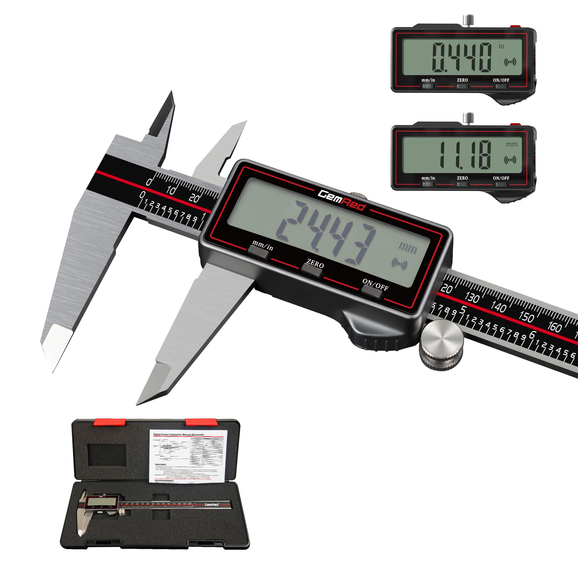GemRed Digital Calipers - Precision Measurement Tool -1
