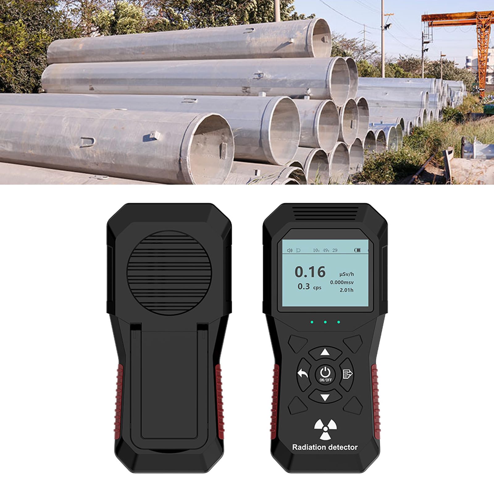 Kernstrahlungsdetektor Hoher Genauigkeit Radioaktiver Detektormesser Gamma Datenprüfer Dosimeter Geigers Counter Kernstrahlungsmessungstests Messgerät
