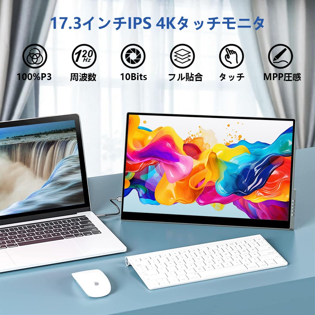 Amazon.co.jp: Cuview 17.3インチ 4K 120Hzモバイルモニター
