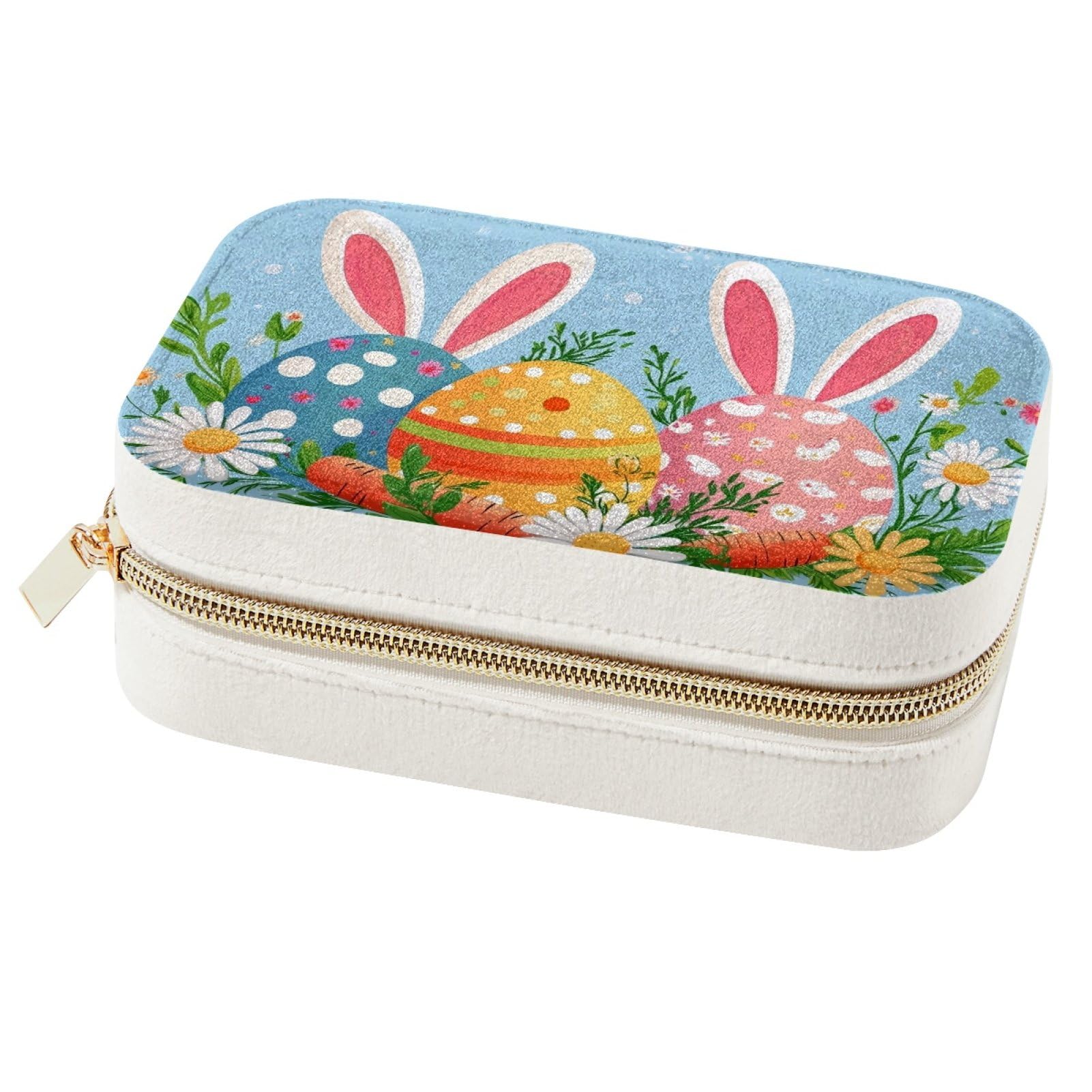 Boîte à bijoux portable voyage pour bagues et colliers - Organisateur compact fille