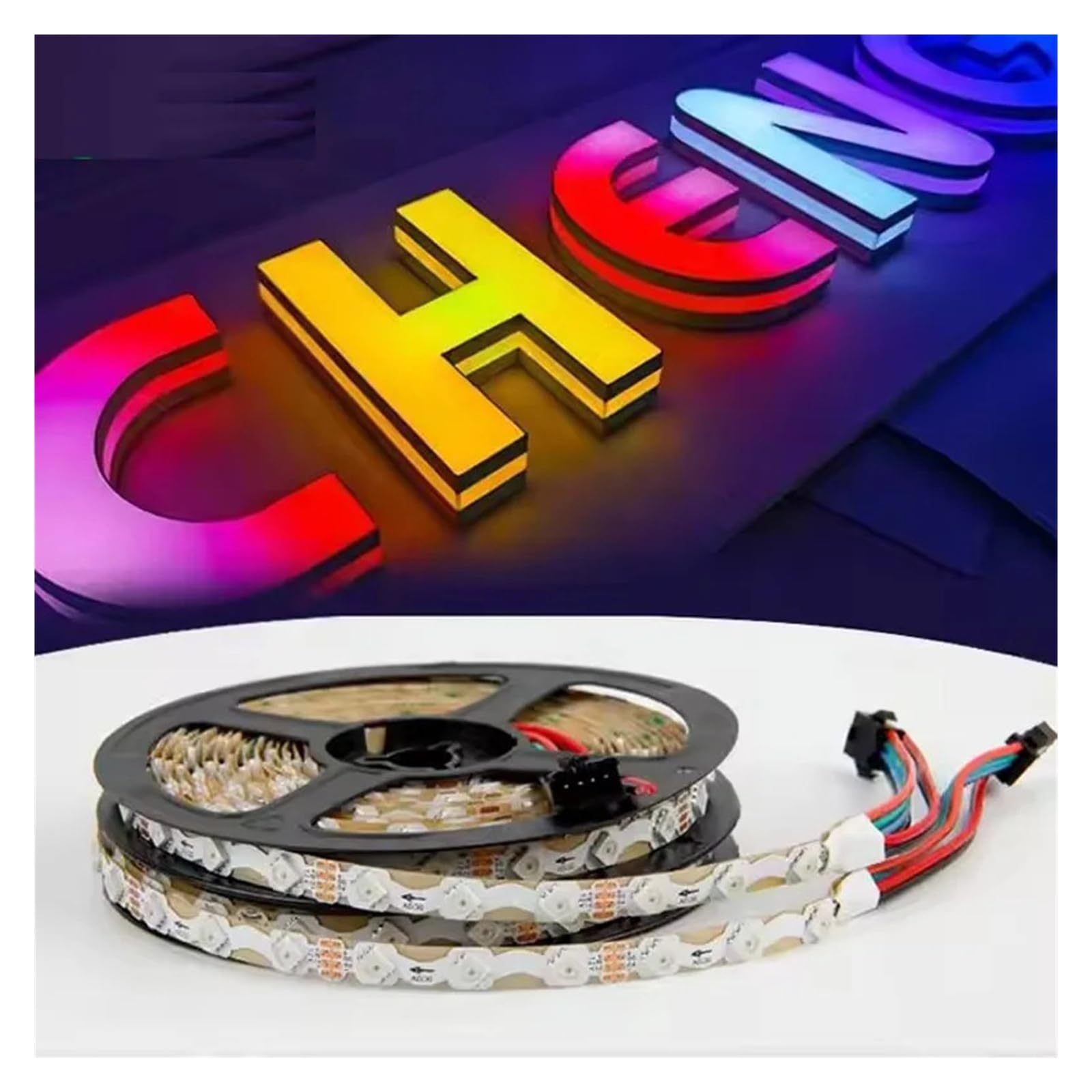 Elastyczna taśma LED 12V 5m RGB do gier komputerowych