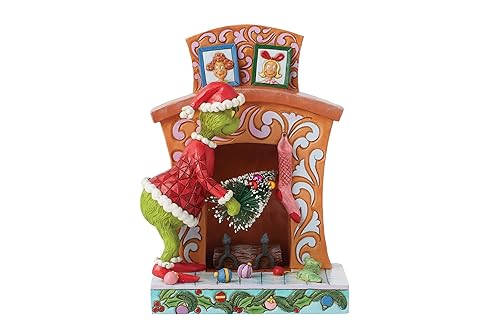 Enesco Dr. Seuss Grinch by Jim Shore Santa Grinch Pushing