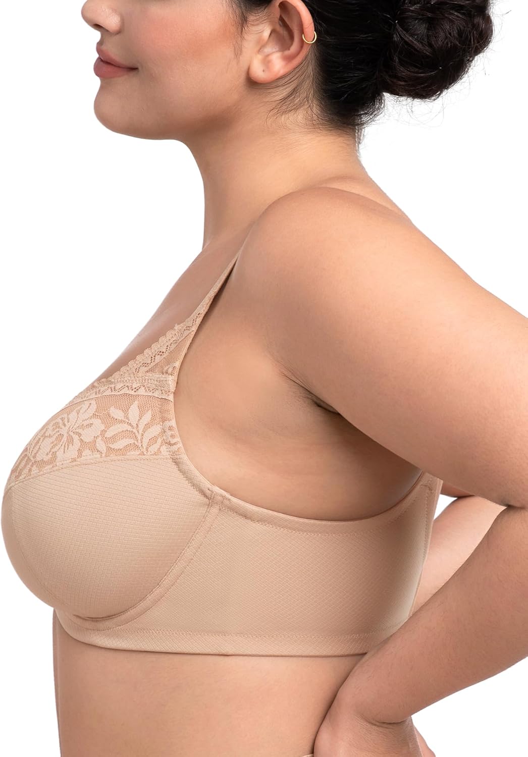 HSIA Minimizer Bras for Women, Full Coverage Lace Bra Unlined Underwire Plus Size Bras for Heavy Breast - Image 5