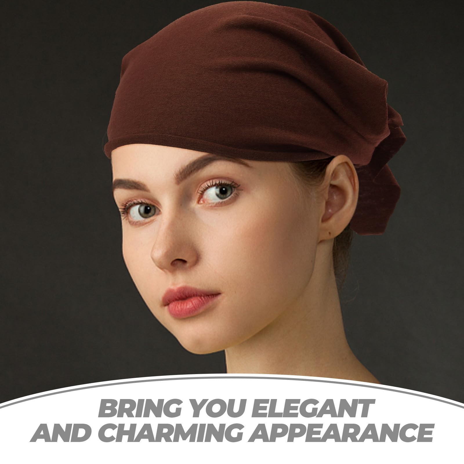Healvian 6 Pièces Foulards Bandanas Triangulaires en Coton et Polyester pour Femmes, Élastiques, Confortables et Élégants, pour Décorer Cheveux Quotidien