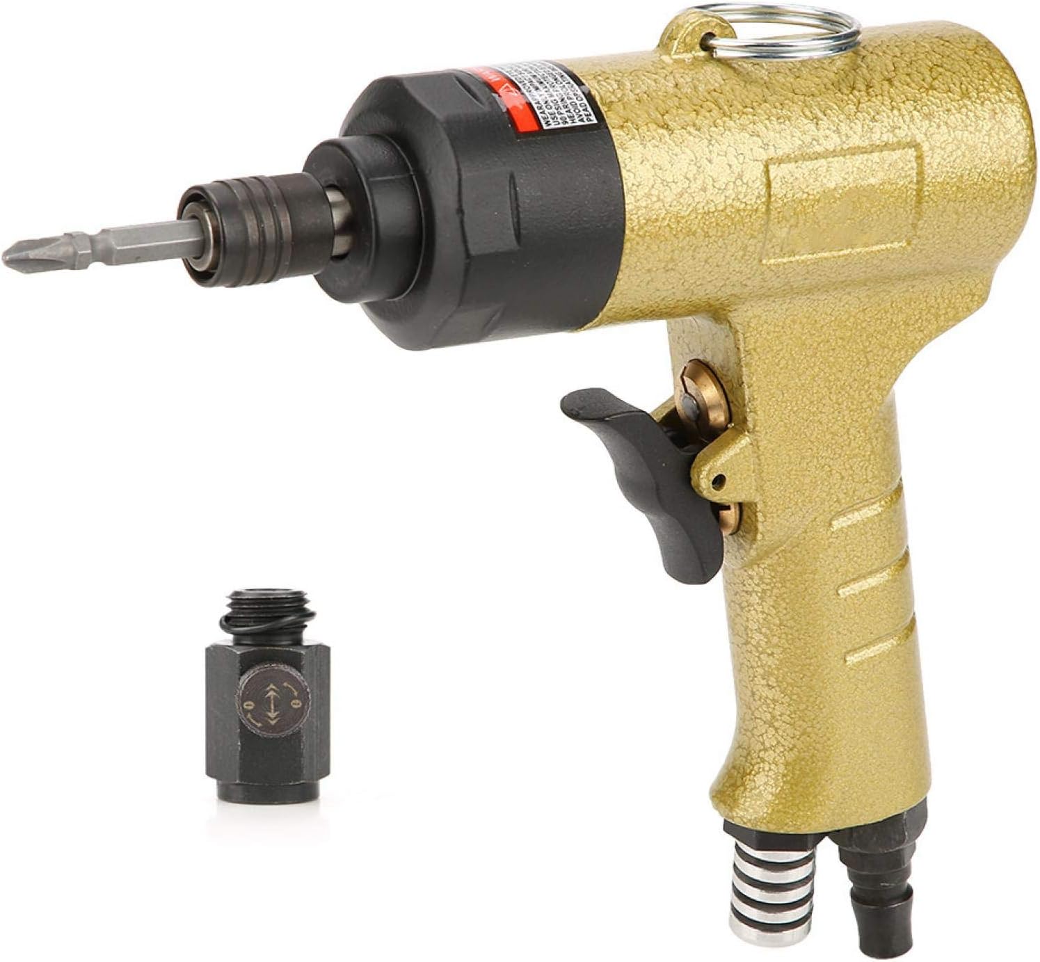 Pneumatic Screwdriver,1/4" Pneumatic Air Screwdriver Reversible Type Industrial Screw Driver Tool 5000rpm