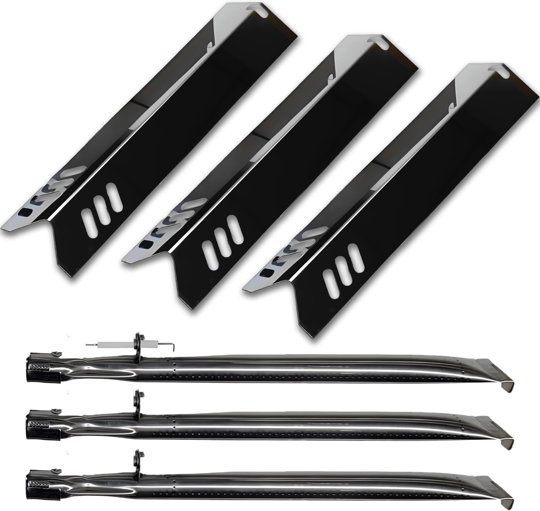 Quickflame Set of Three Porcelain Steel Replacement Heat