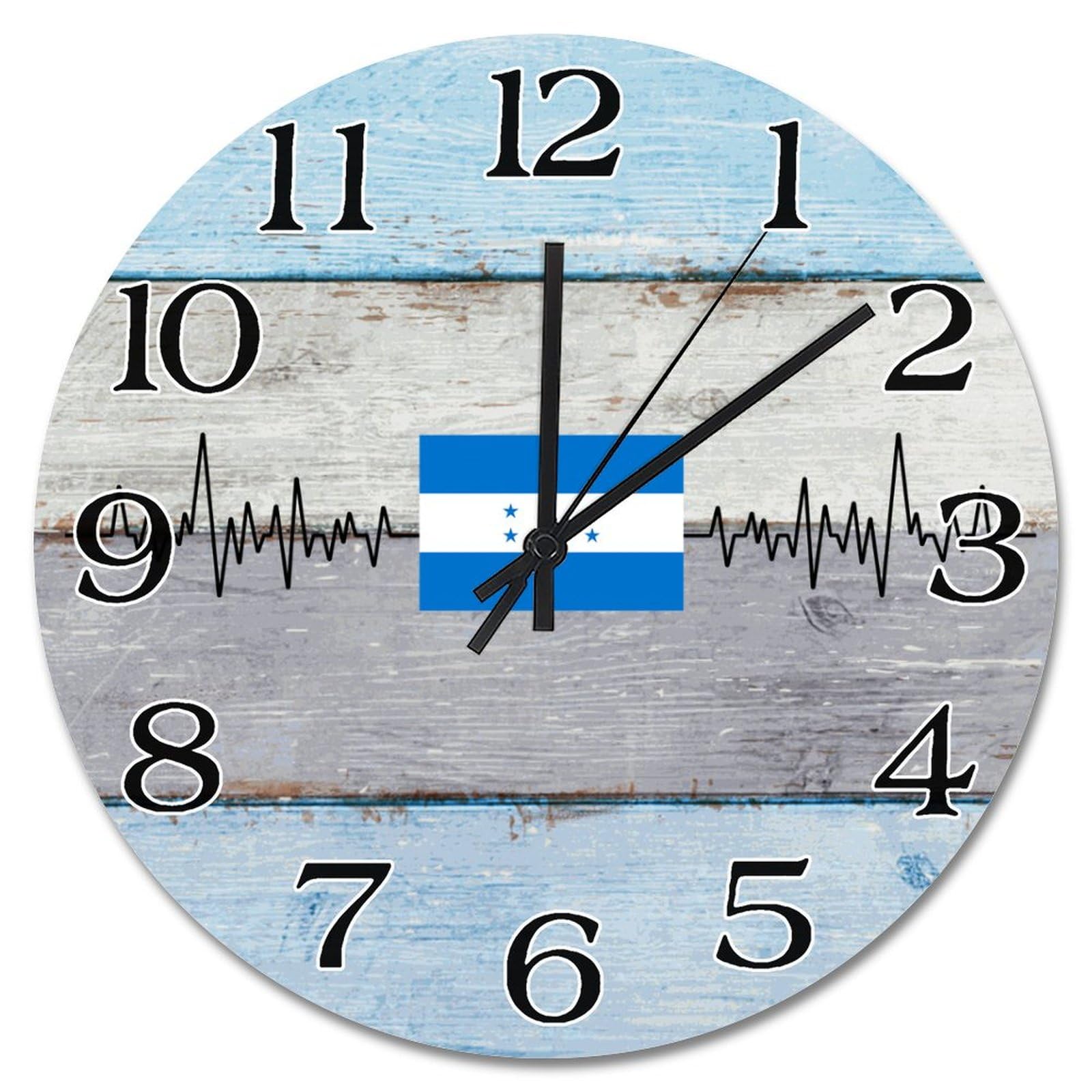 Horloge murale drapeau Honduras vintage pour sublimer votre déco de cuisine