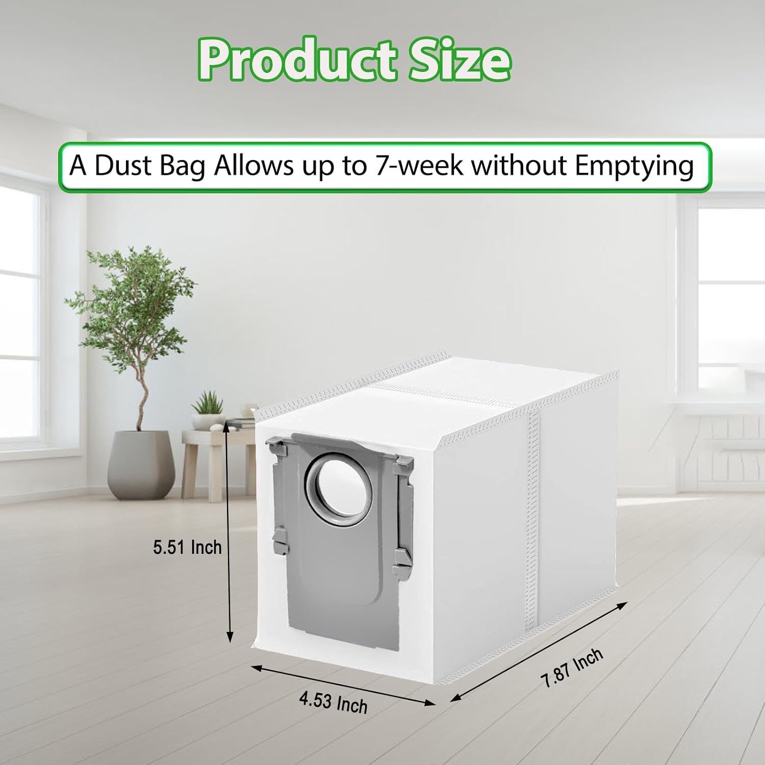 22 Pack Q Revo Dust Bags for Roborock QV 35A/Qrevo S5V/Saros 10/10R/Q Revo/Qrevo S/Qrevo Pro/Qrevo MaxV/Qrevo Master/Qrevo Plus/S8 Max Ultra/S8 MaxV Ultra/Qrevo Slim Vacuum, 3 L Large Capacity Bags