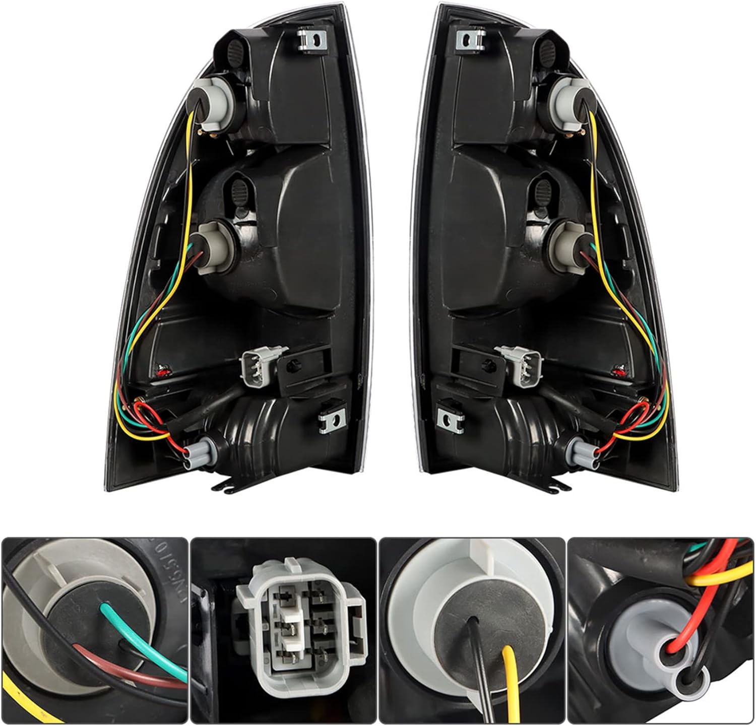labwork LH and RH Tail Lights Replacement for Toyota Tacoma 2005-2015 Rear Tail Lights Brake Lamps Assembly Driver and Passenger Side TO2800177 TO2801177