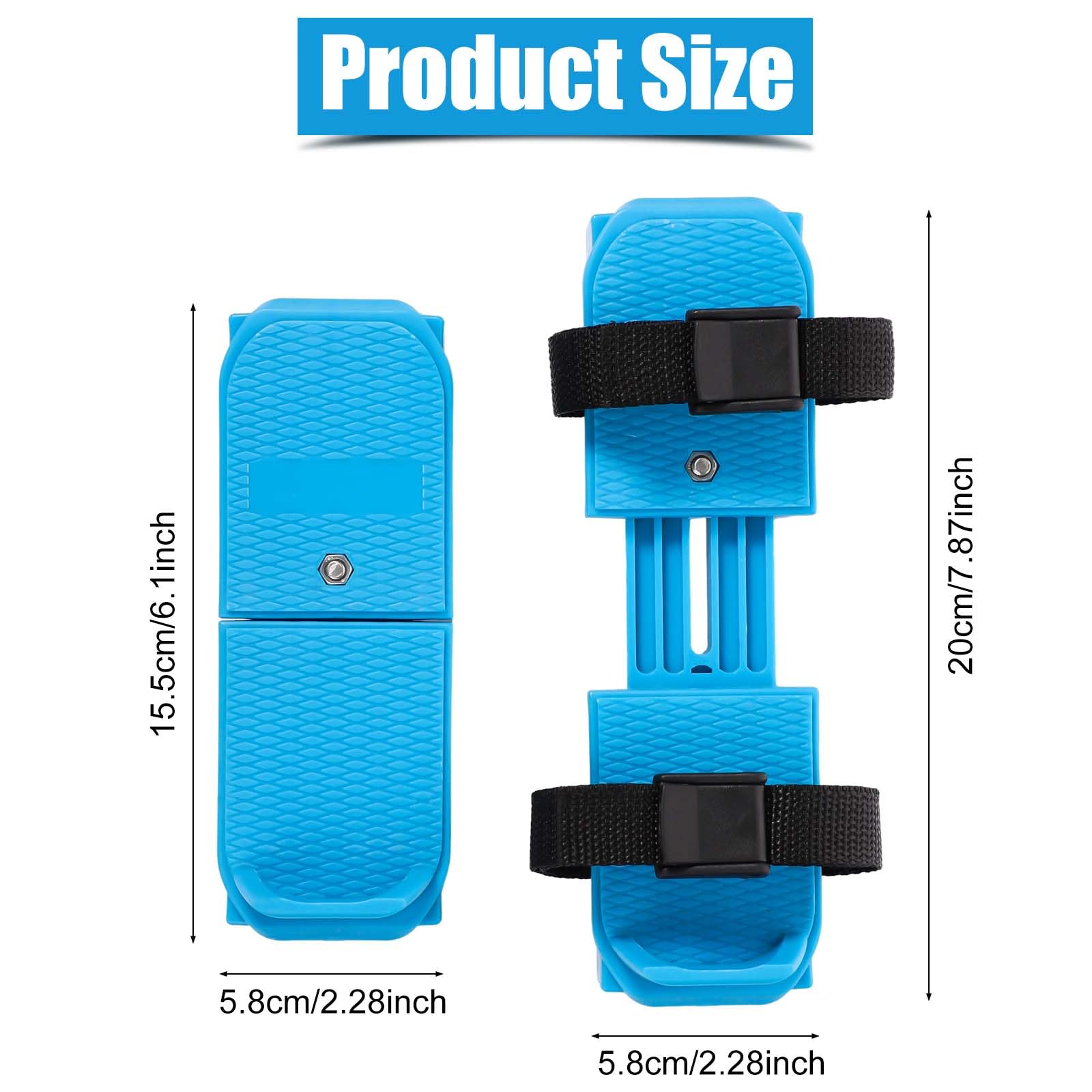 BOXOB Pattini da Ghiaccio per Bambini, Regolabili Doppi Scivoli Ice Skates con Cinghie di Fissaggio a Gancio e Anello, Mantenimento della Stabilità Accessori per Pattinaggio per Principianti