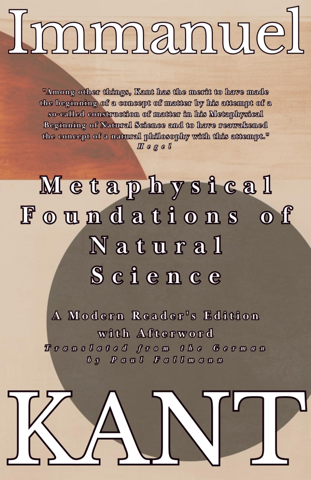 Metaphysical Foundations of Natural Science