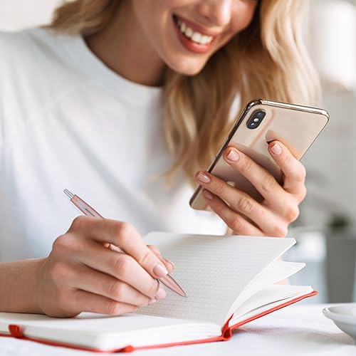 Vista 12 de PILOT Acroball 1000 - Bolígrafo retráctil y recargable ultra premium, barril negro, punta fina, tinta negra, bolígrafo individual (13635)