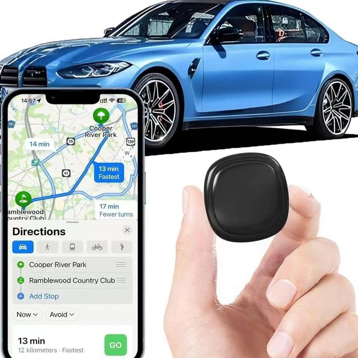 Mini localizzatore GPS magnetico senza quote mensile, batteria 180 giorni, monitoraggio in tempo reale per auto, bambini e animali domestici, copertura UK e UE, app iOS/Android