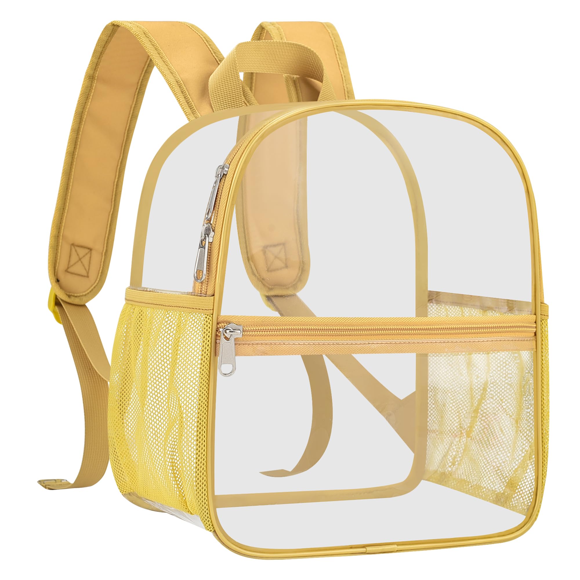 USPECLARE Clear Backpack for Stadium Approved 12×6×12 Transparent Bag | Small Clear Bag with Wider Shoulder Straps for Stadium Events Concert Work Festival