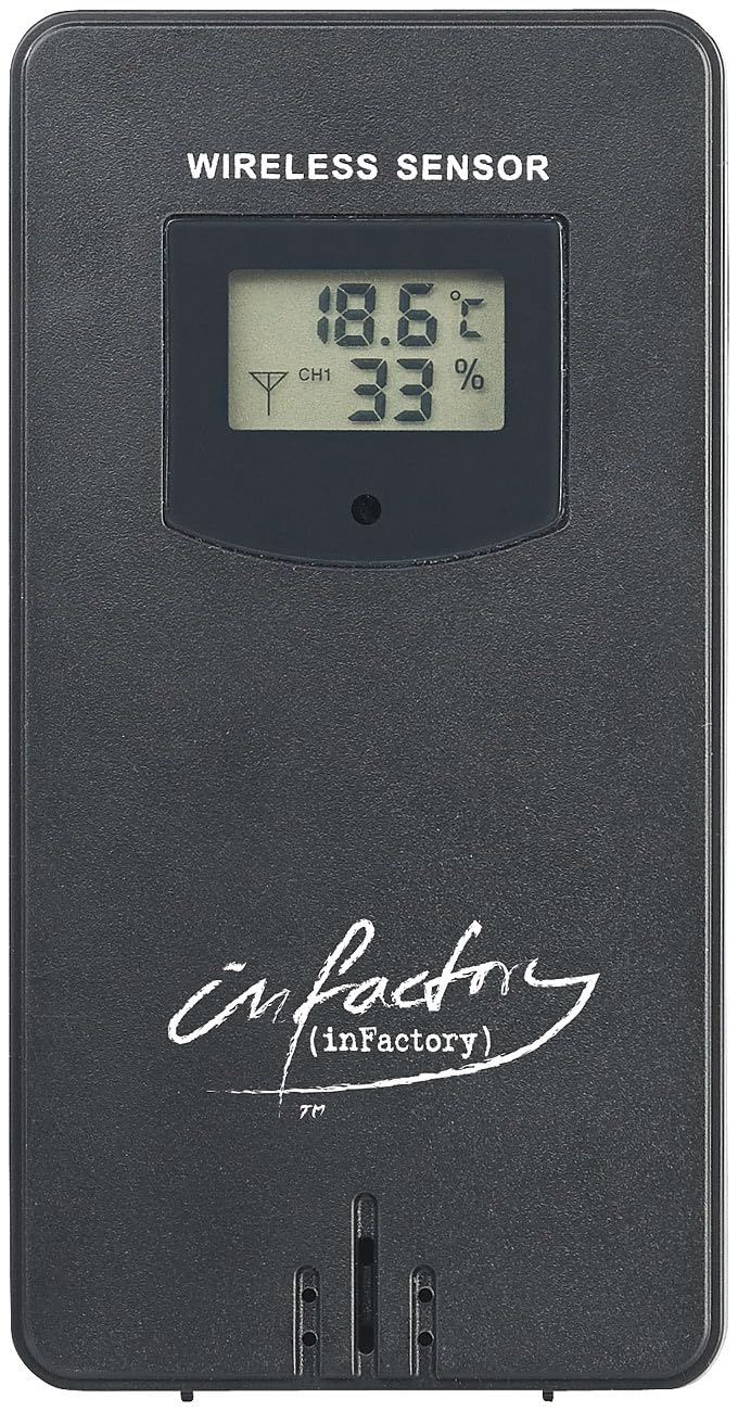 infactory Wetterstation WLAN: Internet-Funk-Wetterstation, UV-Index- & Wettertrend, Außensensor, App (WLAN Funk, Gewächshaus, PC)