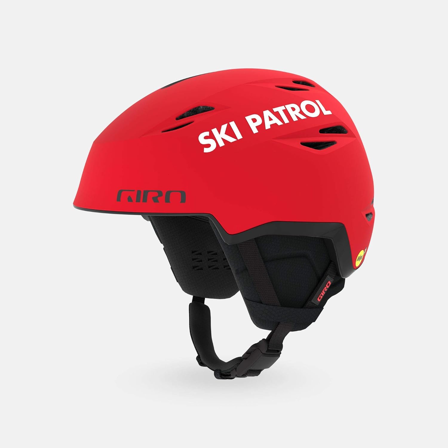 Giro Grid Spherical MIPS Ski Helmet - Snowboard Helmet for Men & Women - Matte Bright Red Patrol - S (52-55.5cm)