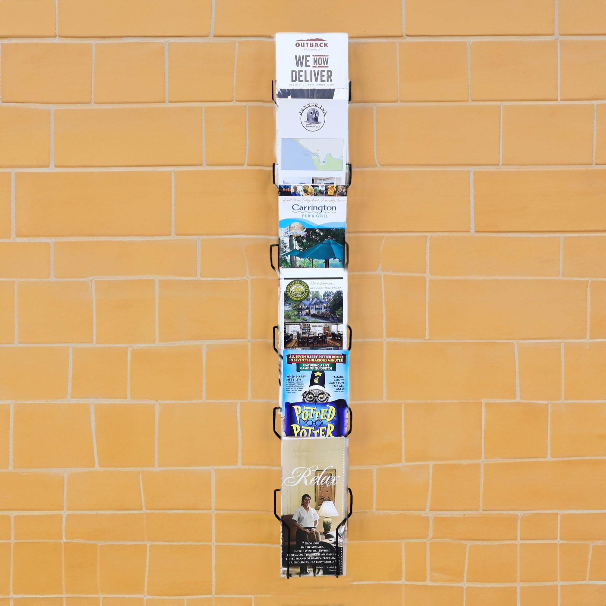 Snapklik.com : FixtureDisplays Vertical Wall Mounting 6 Pockets 4 X 6 ...