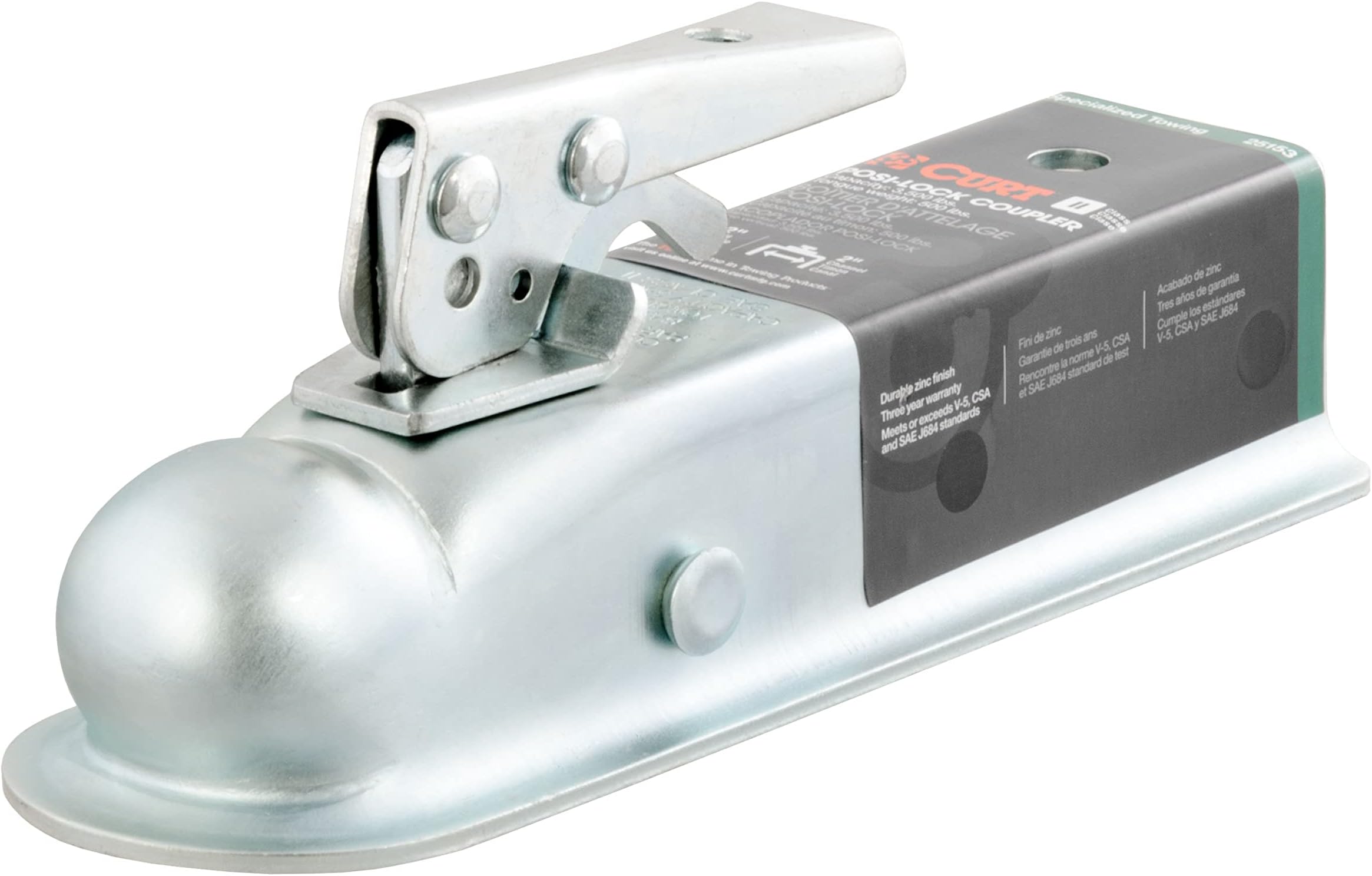 Manufacturing K-5153 Class 2 3500 Gtw 2 in Ball 2 in Channel Zinc Plated