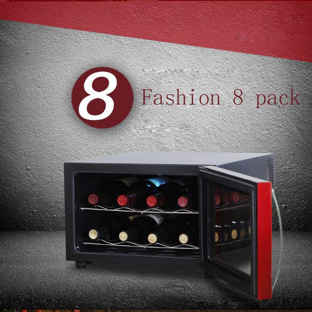 LJLZXPBUS Countertop Wine Cooler- White & Red Wine Fridge Chiller Wine Cooler Refrigerator - Freestanding Compact Mini Wine Fridge 8 Bottle Capacity, Digital Co on Fridge.com