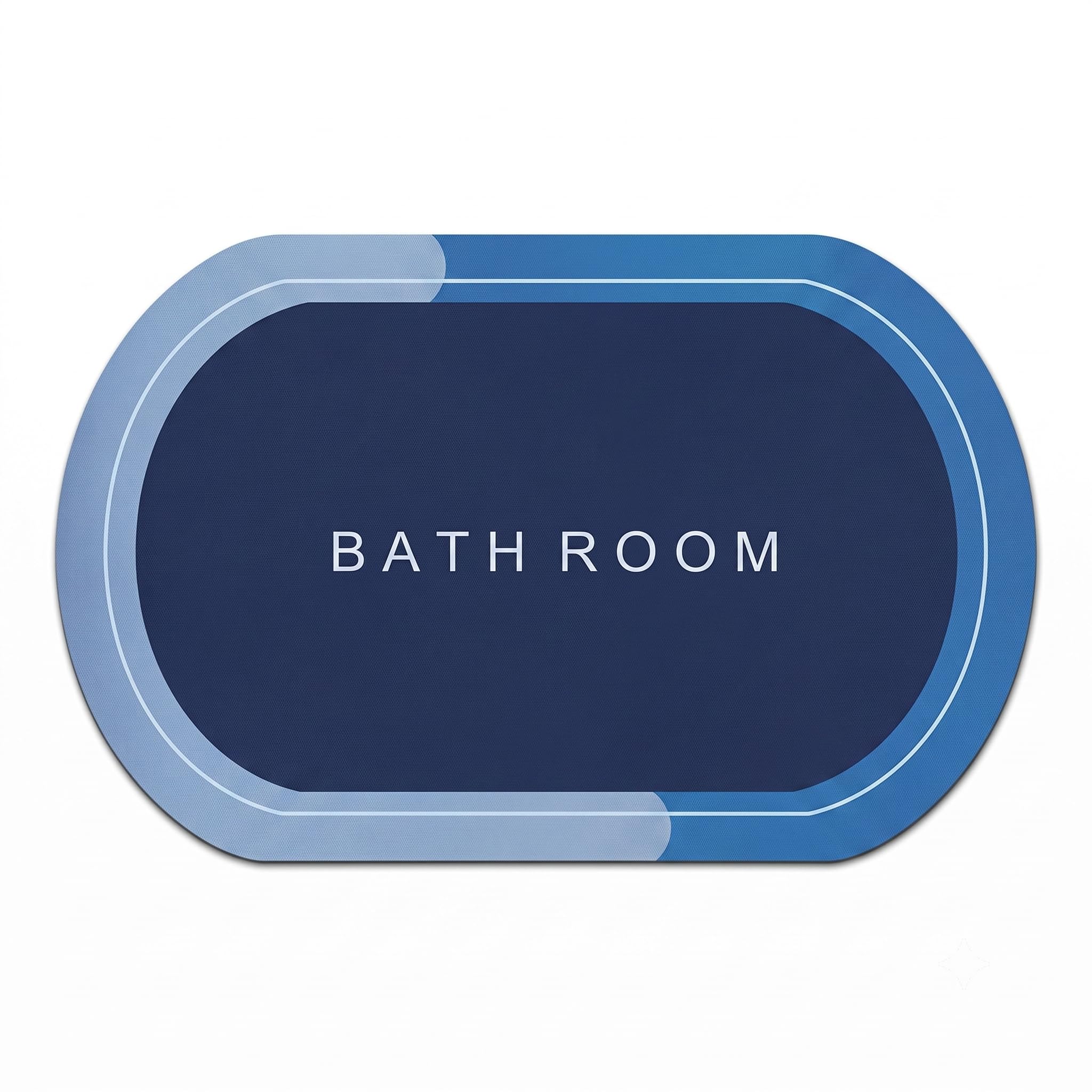 Zorabode Oval Quick-Dry Anti-Slip Rubber Bathroom Door Mat | Quick-Dry, Non-Slip Magic Bathroom Floor Mat, Thin & Easy to Clean, Oval Shape-image-23