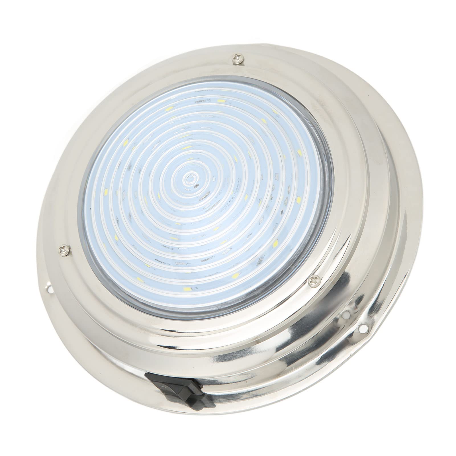 DAUZ Luces de Cortesía Marinas LED, Luz Brillante 3.2W 12VDC Luces de Cabina de Barco de Alta Resistencia 6.5in a Prueba de óxido para Caravana (Luz Blanca y Luz Roja)