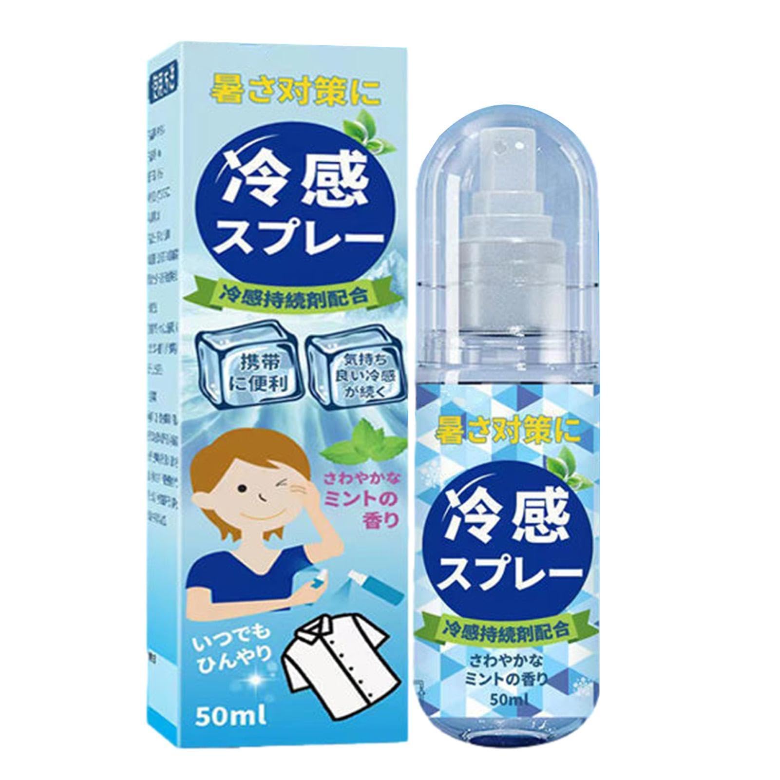 Spray refrigerante per la stagione calda, spray per ghiaccio, spray per freddo, spray rinfrescante per viso e corpo, spray naturale alla menta, spray rinfrescante per viso, spray rinfrescante
