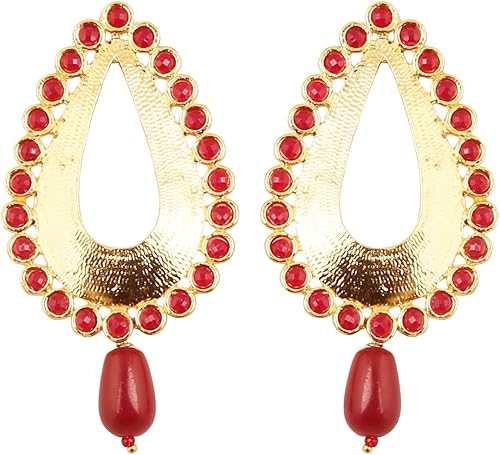 Touchstone, "Colección Kundan Contemporánea", joyería exótica india, estilo Bollywood, deseo real, mogol, kundan polki, joyería rubí de imitación