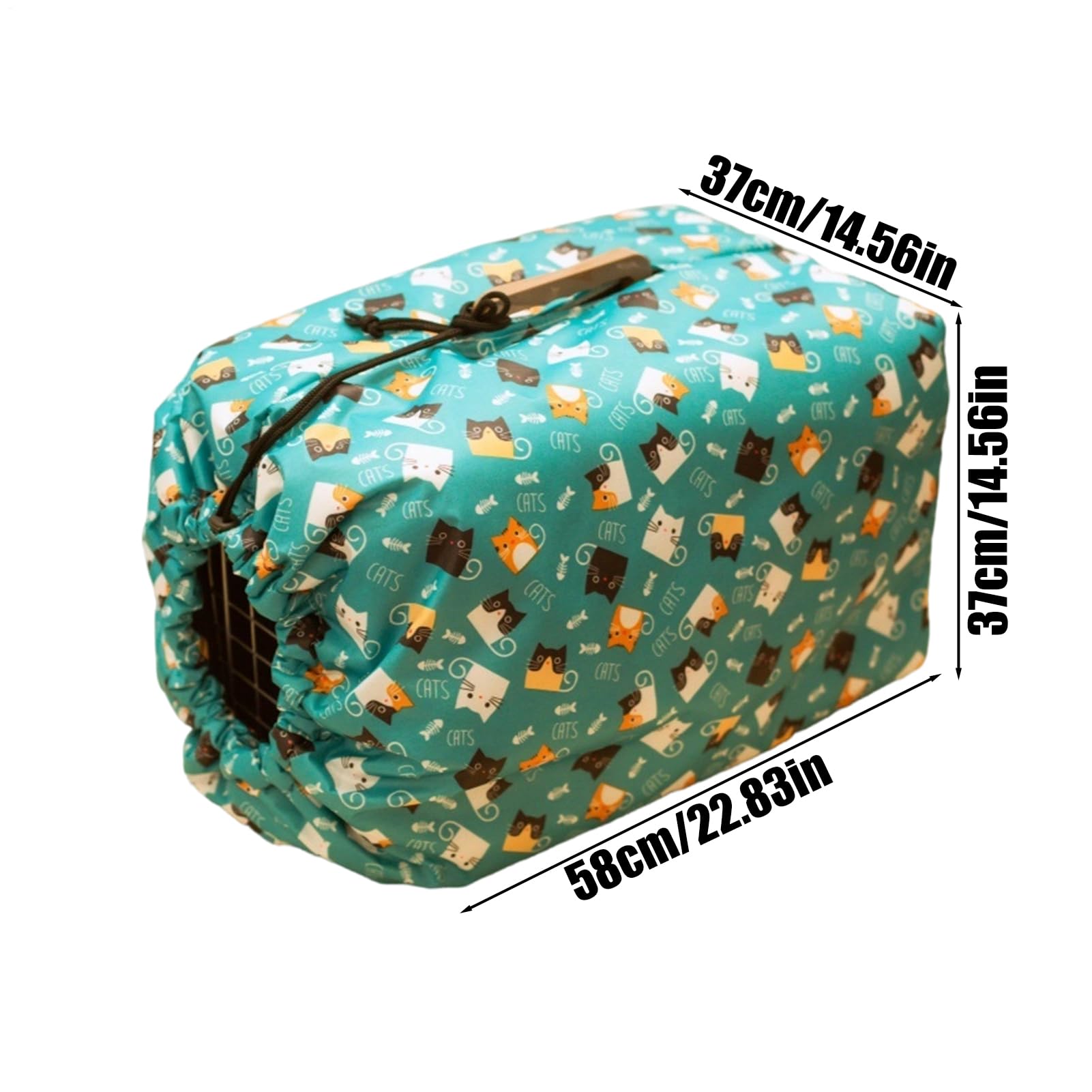 para Jaula o Transportín para Mascotas, Protector de Tela Oxford al Viento, Cubierta para Jaulas y Transportines de Gatos, para Cachorros y de Todas Las Razas, para Viajes, Camping, Exterior y