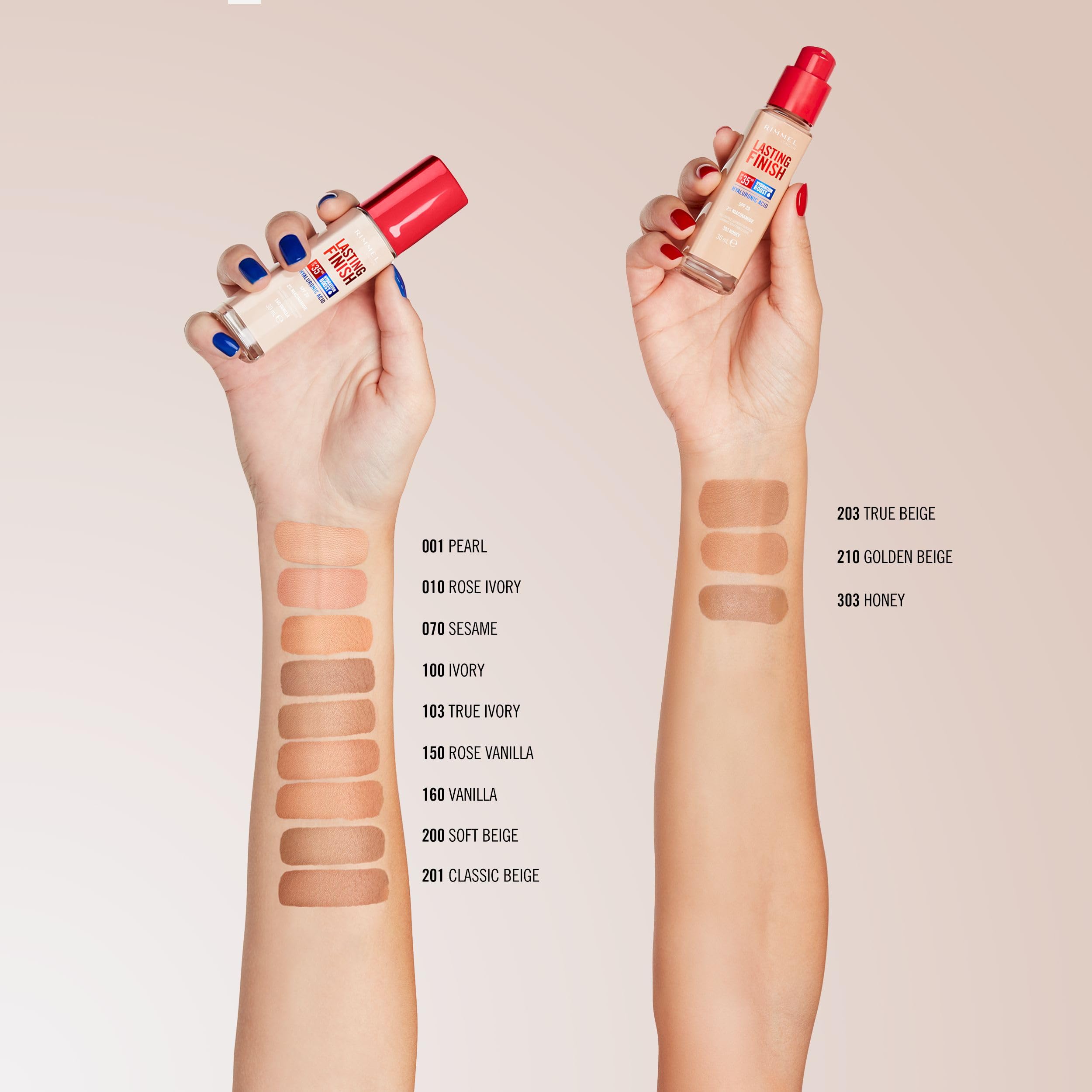Rimmel Lasting Finish 35h silnie nawilżający i długotrwale kryjący podkład do twarzy z filtrem SPF20 nr 200 Soft Beige