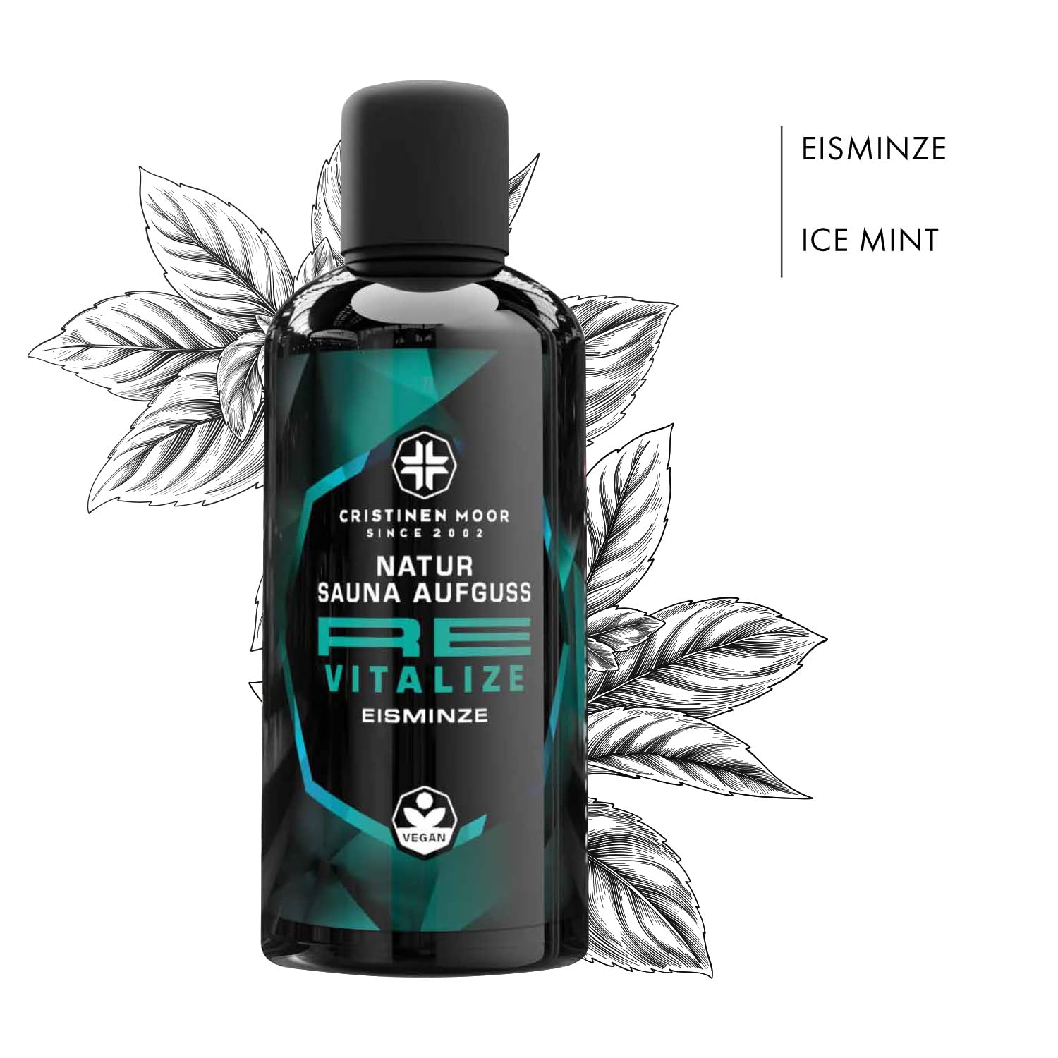 Saunaaufguss Re Collection Set 1 - Re Awake, Re Charge, Re Generate, Re Vitalize 4x100 ml - CristinenMoor Natursaunadüfte ohne synthetische Duftstoffe in edler Umverpackung