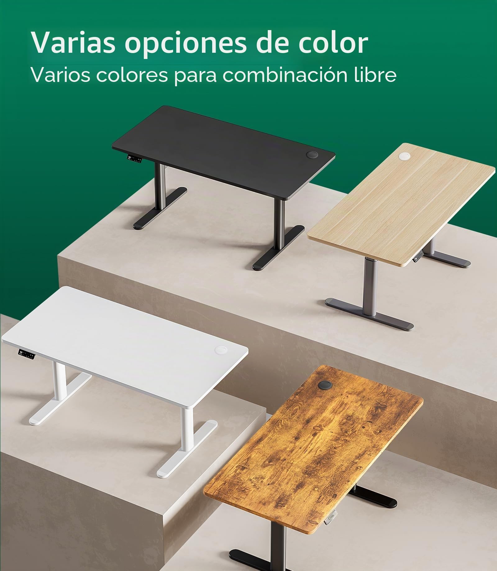 MAIDeSITe Escritorio para Escritorio eléctrico Tablero, 160 x 80 x 2,5 cm | Diseño Práctico para Bricolaje, Compatible con Los Marcos Elevables MAIDeSITe, Ideal para Personalizar tu Espacio de Trabajo
