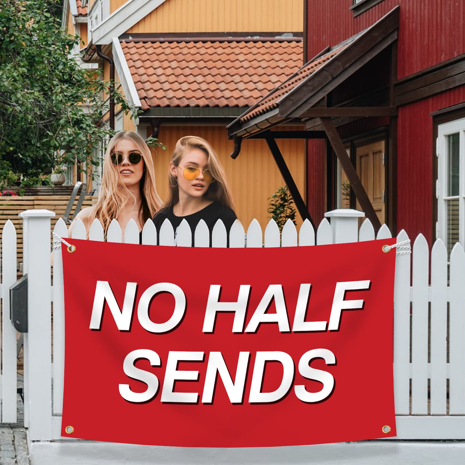 The Last Send Flagge 90x150 Cm – Lustiges Poster, Langlebig, Mit 2 Messingösen, Für Zimmer, Party & Festival