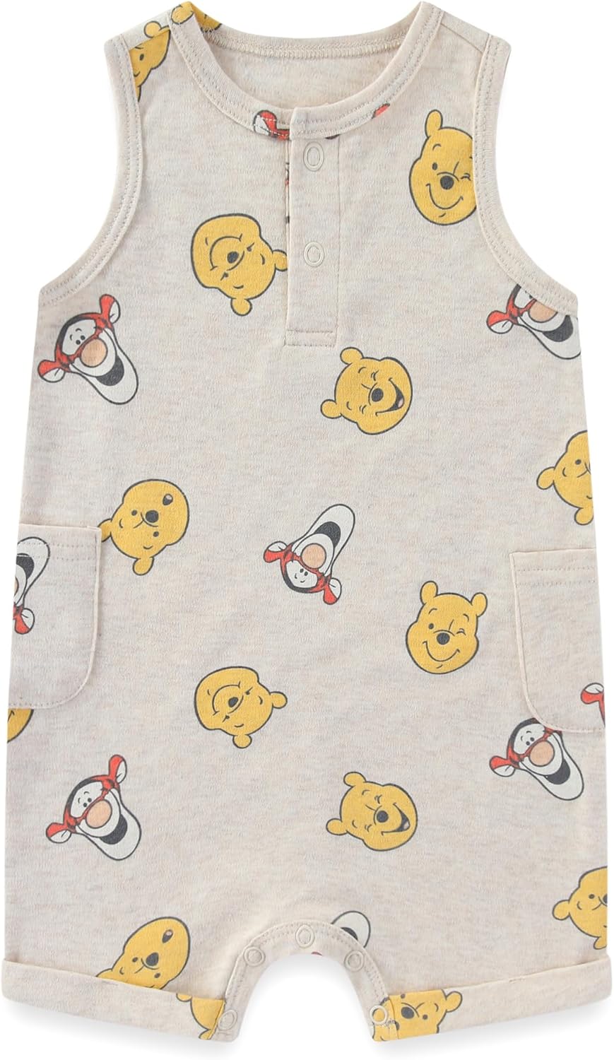 Disney Cars Winnie the Pooh Mickey Mouse Stitch Baby Boys 2 Pack Romper for Newborn and Infant