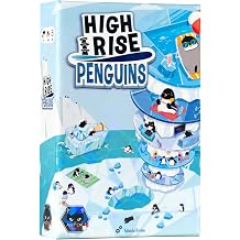 High Rise Penguins by Alley Cat Games | Ages 7+ | 2-6 Players | Stacking Iceberg Balance Game with Penguin Challenges, Color & Symbol Matching Strategy
