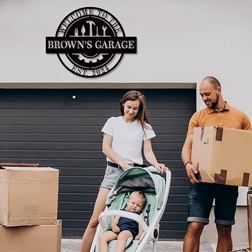 Miniatura 4 de Letreros de garaje personalizados, letrero de garaje personalizado, letreros de garaje para hombres, decoración de garaje, arte de pared de garaje