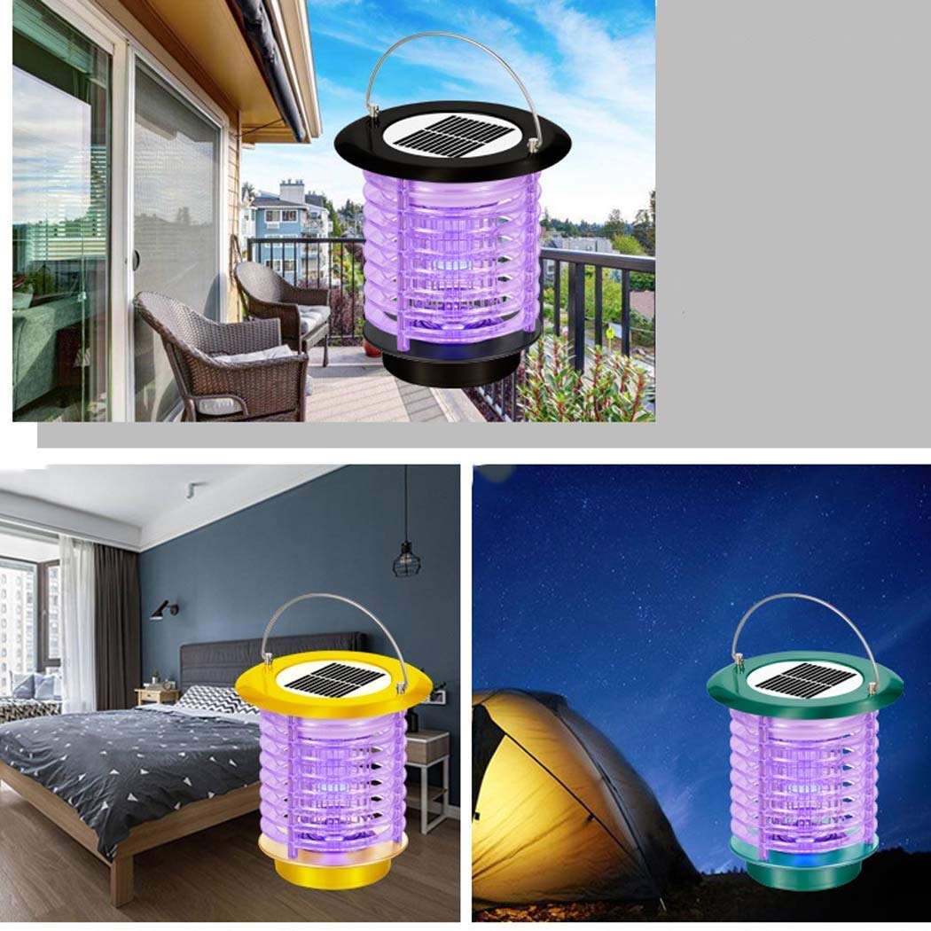 Trappola per zanzare Lampada solare antizanzare Lampada antizanzare portatile da esterno, anti mosche impermeabile, doppia funzione: anti insetti e luce da giardino combinata, anti zanzare a LED alime