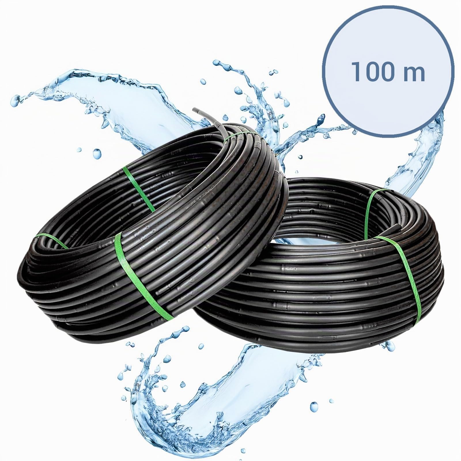 Verdone Tropfbewässerungsset 100m Tropfrohr + 175 Stück Zubehör - Hochwertiges Micro-Drip Bewässerungssystem für Hochbeete, Beete, Garten, Tropfbewässerung Set