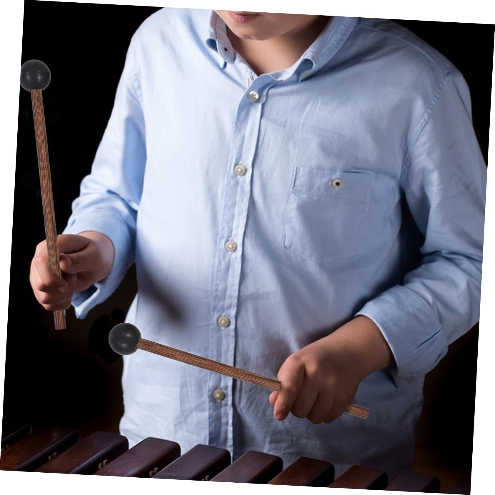 ifundom 4paia Bacchette Per Xilofono Legno Con Manico Ergonomico Strumento Percussione Per Adulti Per Insegnanti Di Musica e Appassionati Di Percussioni