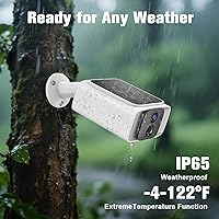 Vista 4 de Cámara de seguridad solar celular 4G LTE para exteriores, 365 días de datos ilimitados gratuitos, cámara inteligente Tuya, vigilancia al aire libre