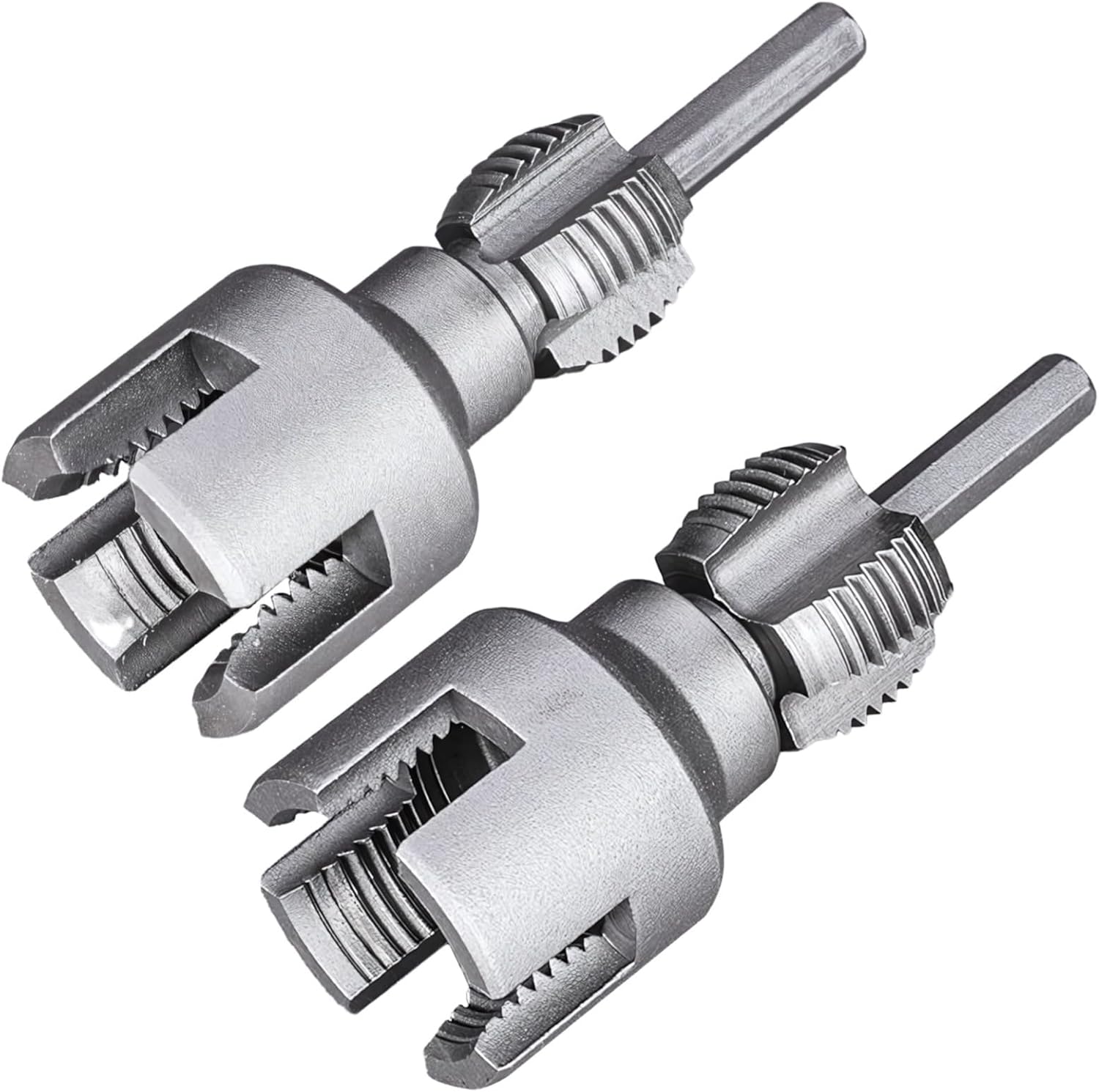 2 Piece Pipe Threading Tool Set, Alloy Manual Pipe Threader For Inner Hole Cutting, Comes With 1/2 In And 3/4 In Sizes, Compact Design For Plumbing Tasks, Exceptional Precision Threads