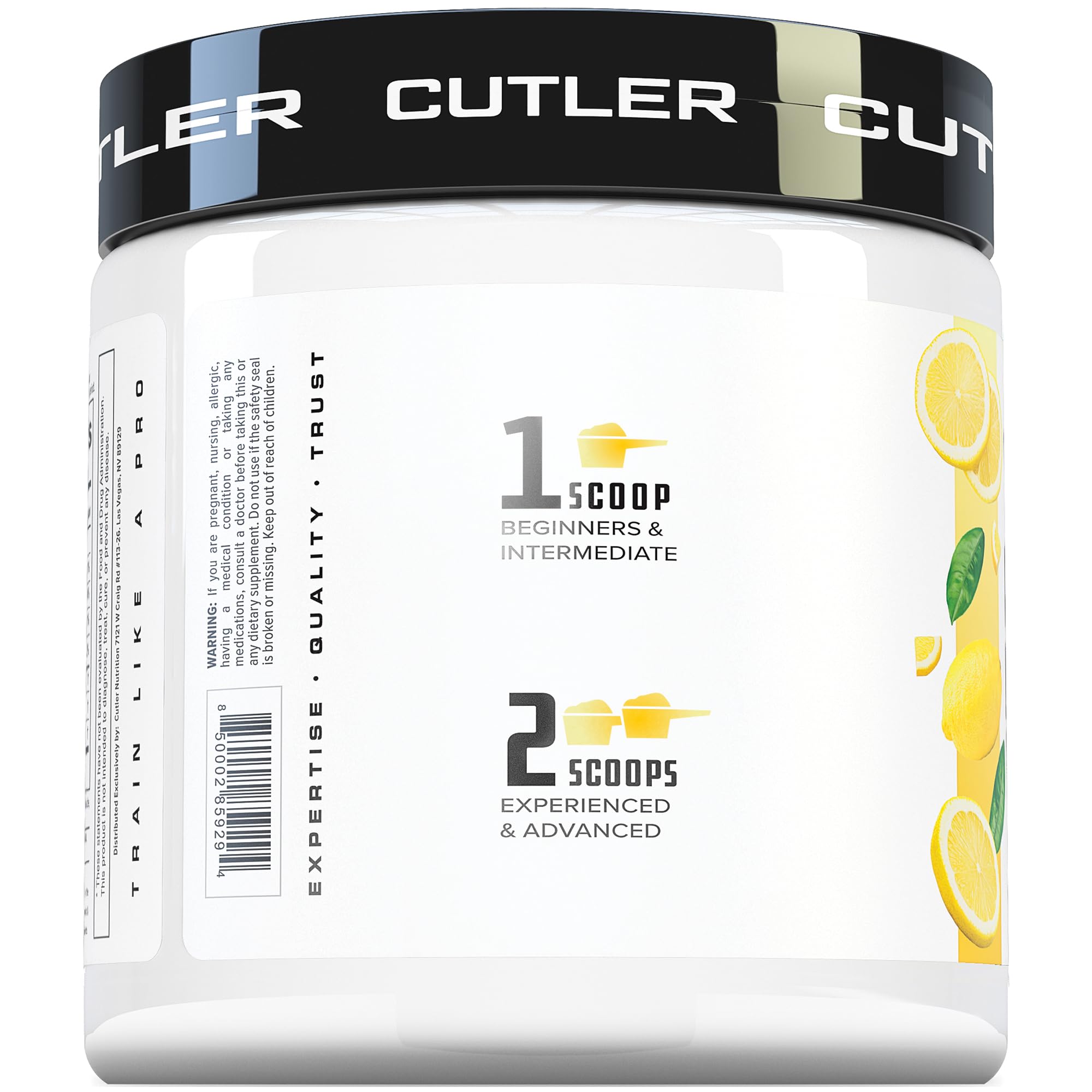 Cutler Nutrition Amplify Caffeine-Free Pre-Workout Powder, Sour Lemonade — Amazon image 4