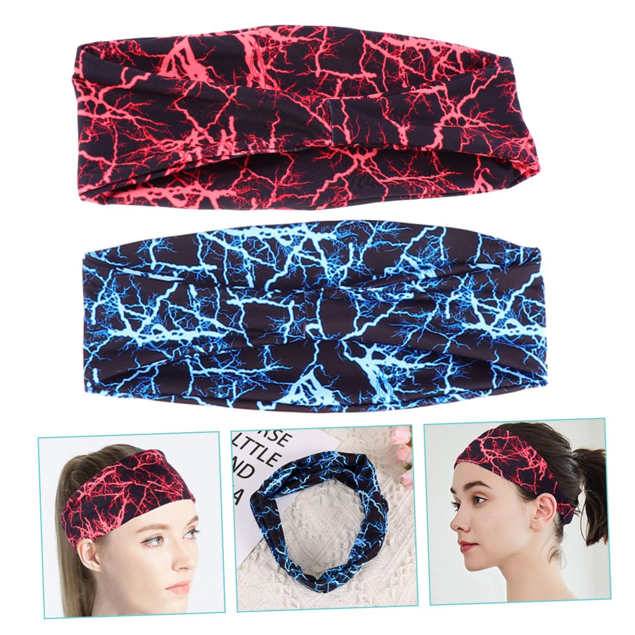 Happyyami 10pezzi Fasce Sportive Traspiranti Per Sudore Bandelle Elastiche Per Allenamento Accessorio Per Sport e Fitness